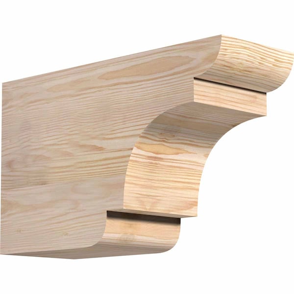 Ekena Millwork New Brighton Smooth Rafter Tail, Douglas Fir, 5 1/2"W x 10"H x 16"L RFT06X10X16NEB00SDF - main